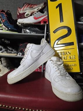 🔥 Nike AF1 Air Force White Men's Size 10 Low Top Athletic Sneakers Classic